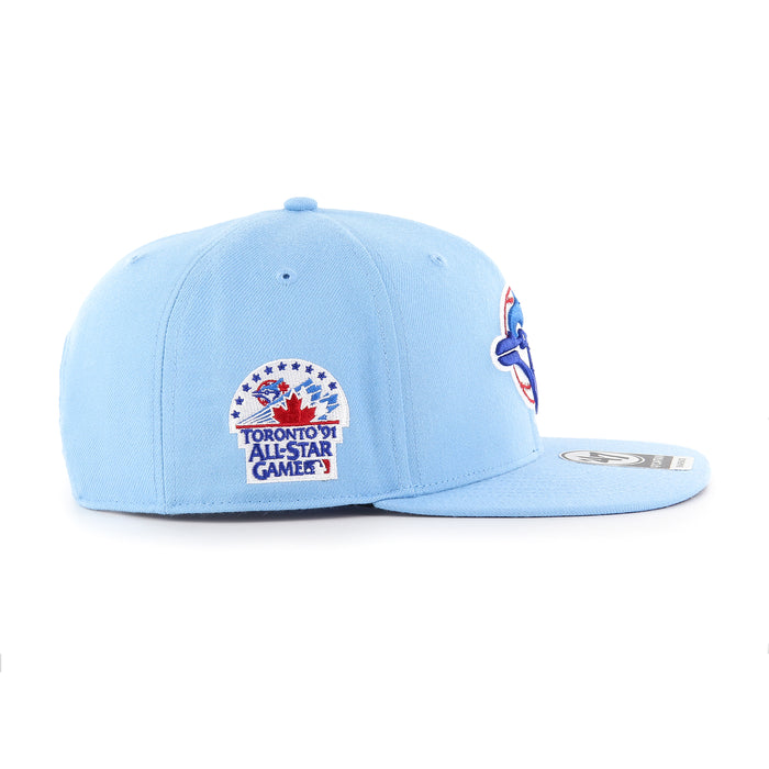 Toronto Blue Jays MLB 47 Brand Men's Light Blue 1991 All Star Game Sure Shot Under Captain Snapback