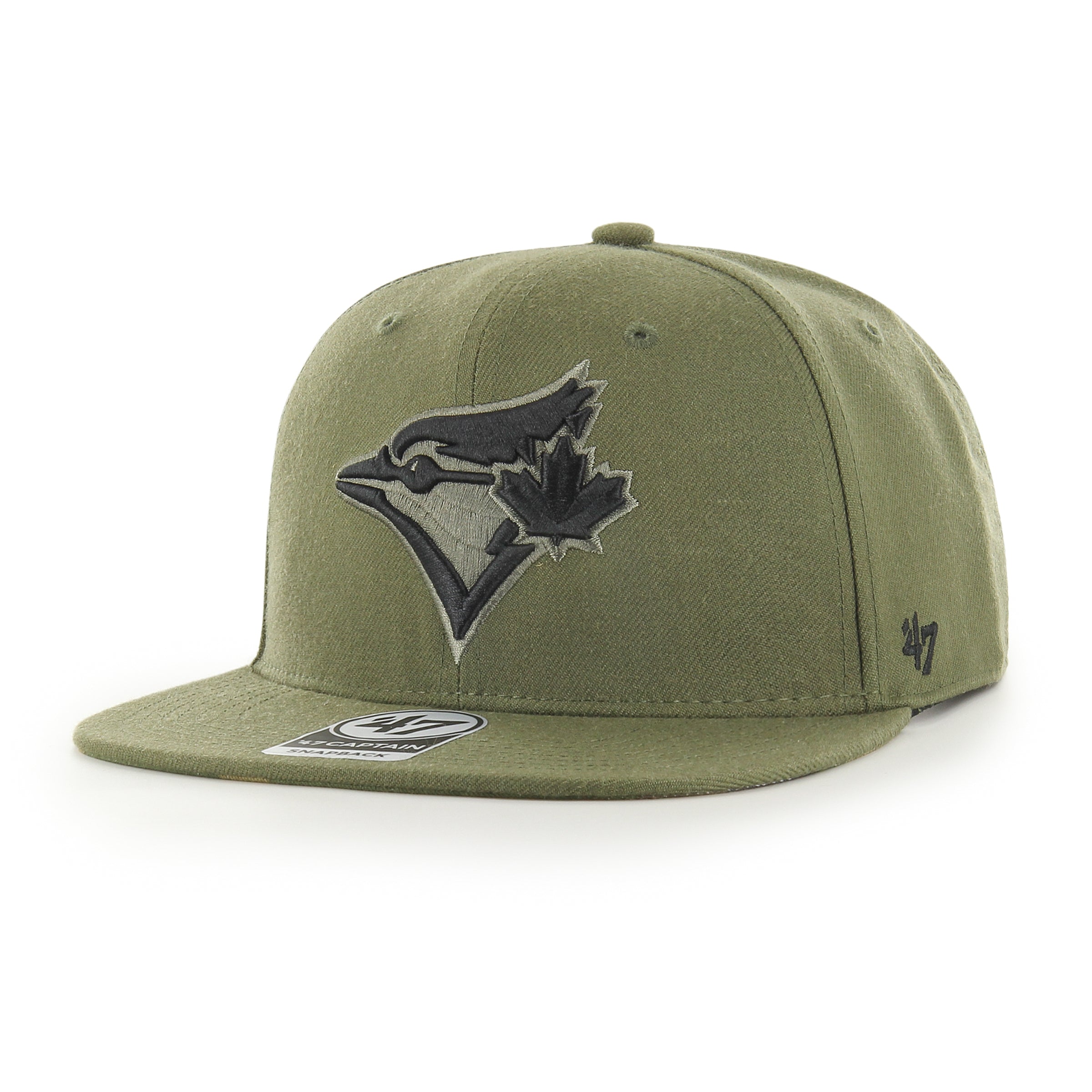 Toronto Blue Jays MLB 47 Brand Men's Green Camo Captain Snapback