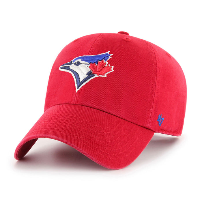 Toronto Blue Jays MLB 47 Brand Men's Red Alternate Clean Up Adjustable Hat