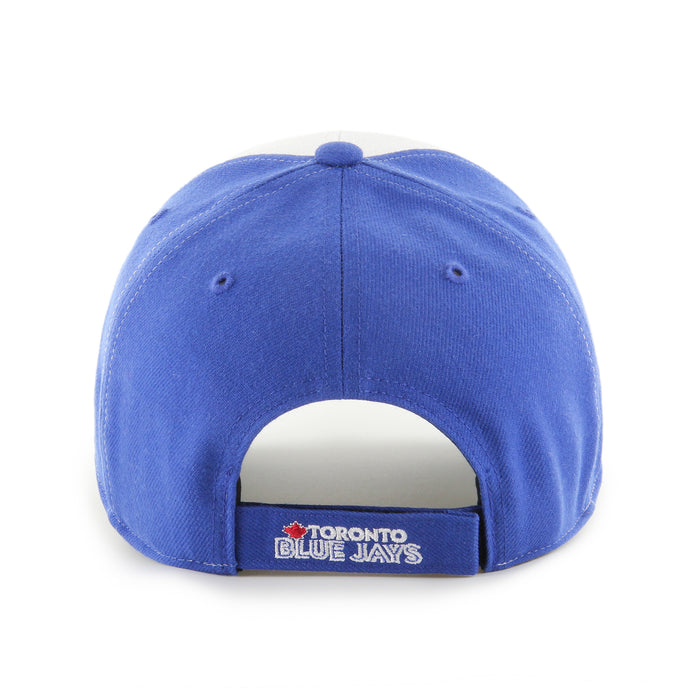 Toronto Blue Jays MLB 47 Brand Men's White/Light Blue Tri-Tine MVP Adjustable Hat