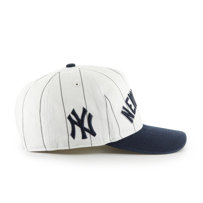 New York Yankees MLB 47 Brand Men's Double Header Pinstripe Hitch Adjustable Hat