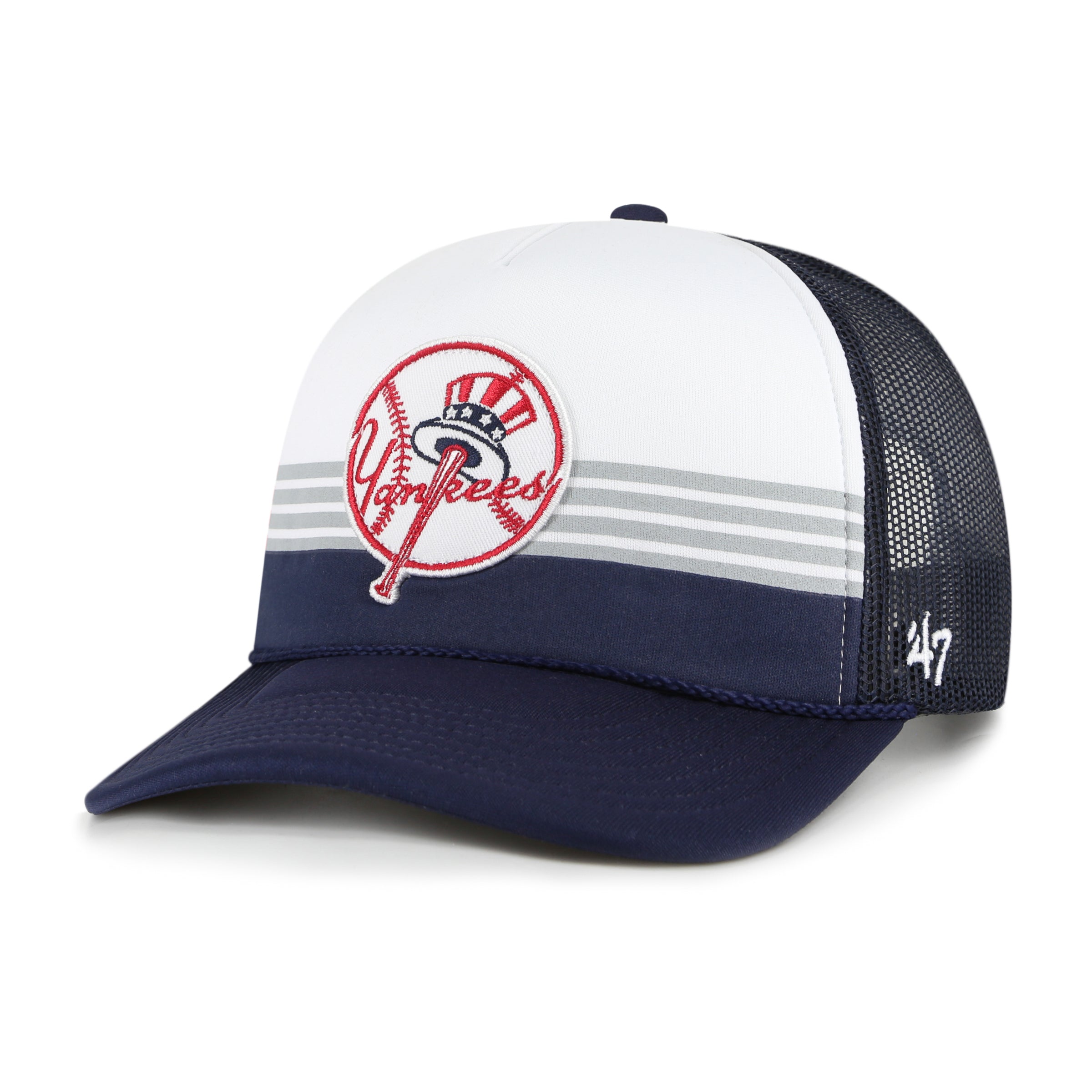 New York Yankees MLB 47 Brand Snapback Trucker Liftoff pour hommes