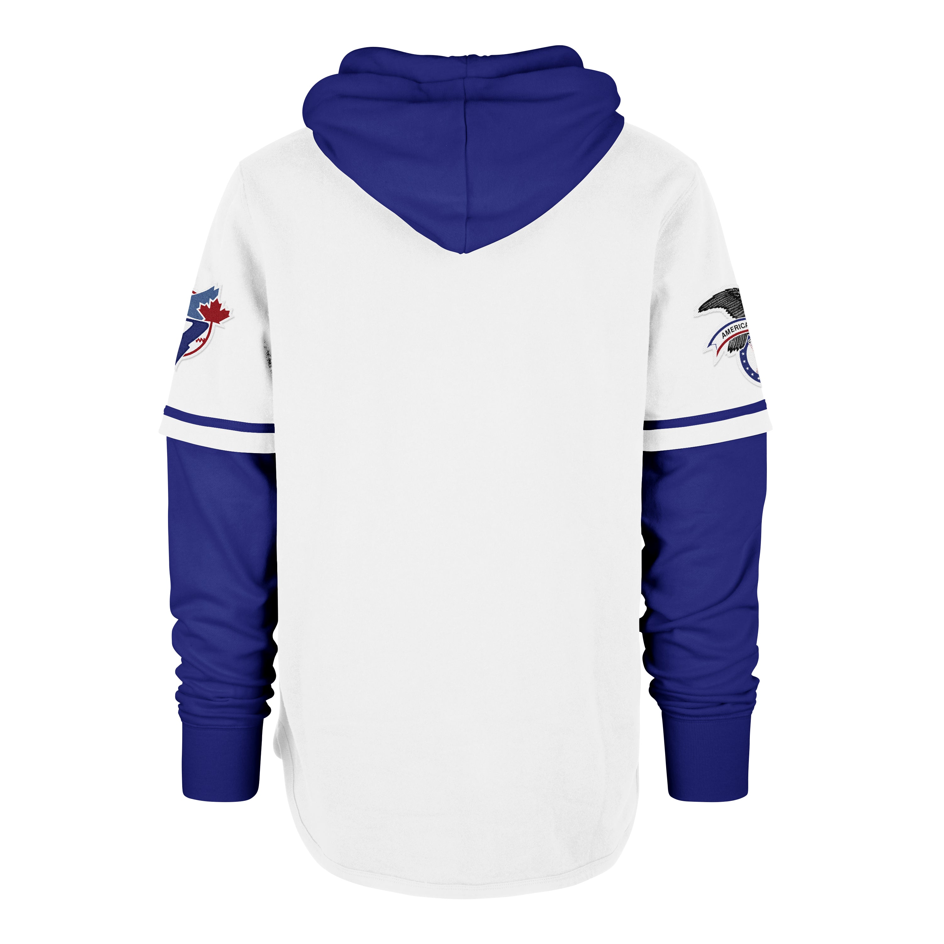 Sweat à capuche blanc Cooperstown Trifecta Shortstop des Blue Jays de Toronto MLB 47 Brand pour hommes