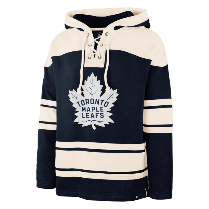 Toronto Maple Leafs NHL 47 Brand Men's Navy Vintage Heavyweight Lacer Hoodie