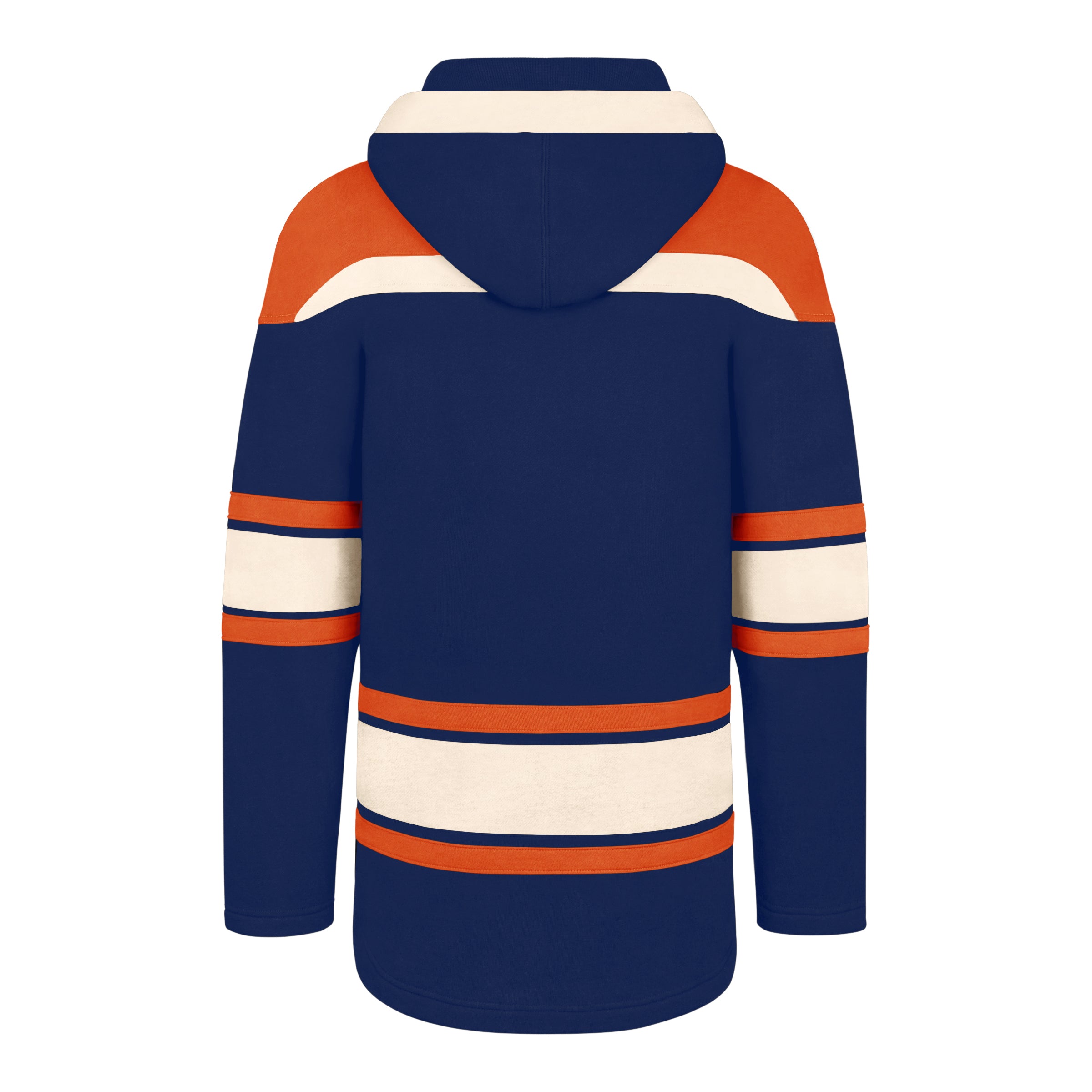 Sweat à capuche épais en dentelle pour hommes, marque des Oilers d'Edmonton, NHL 47, bleu marine