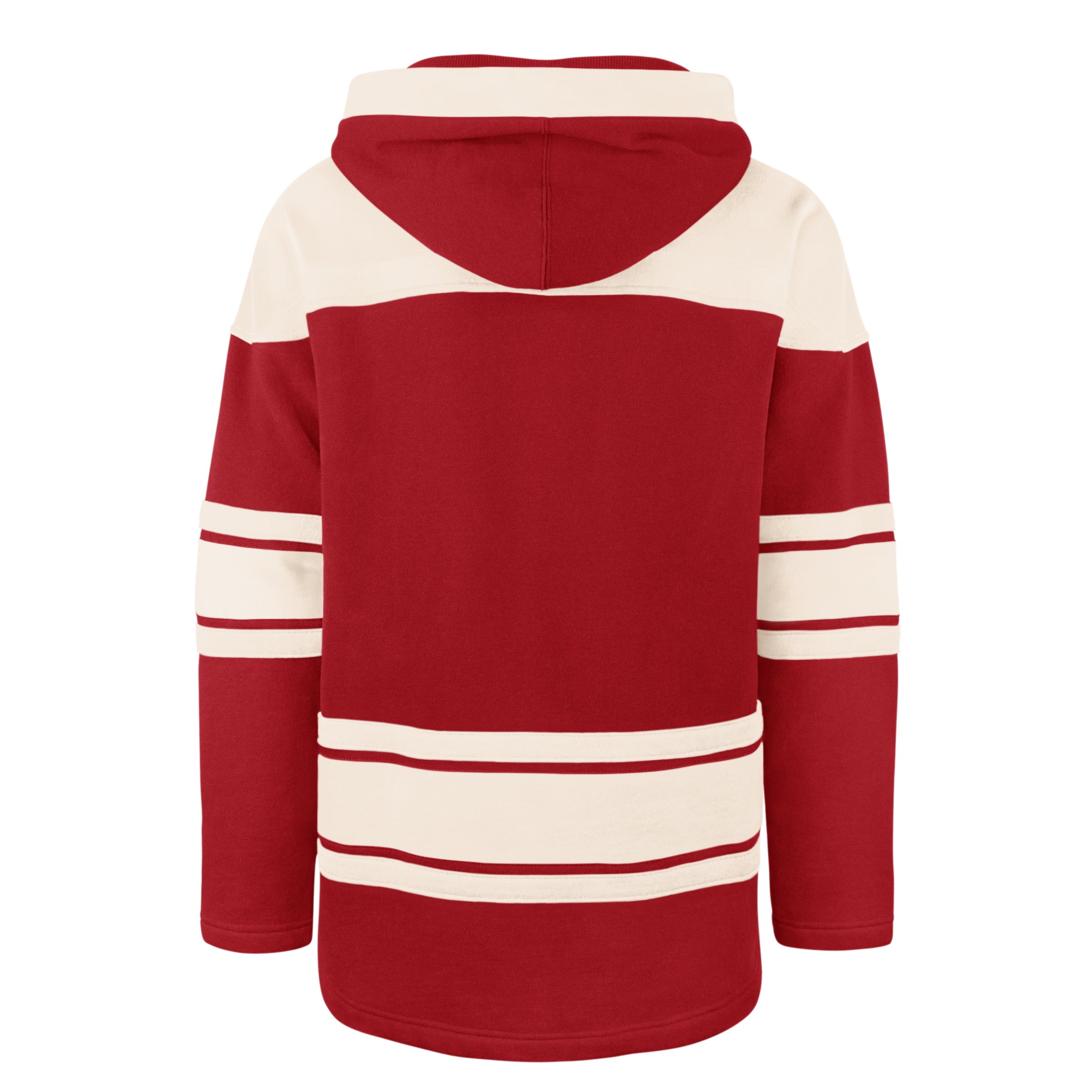 Sweat à capuche rouge épais Lacer des Red Wings de Detroit NHL 47 Brand pour hommes