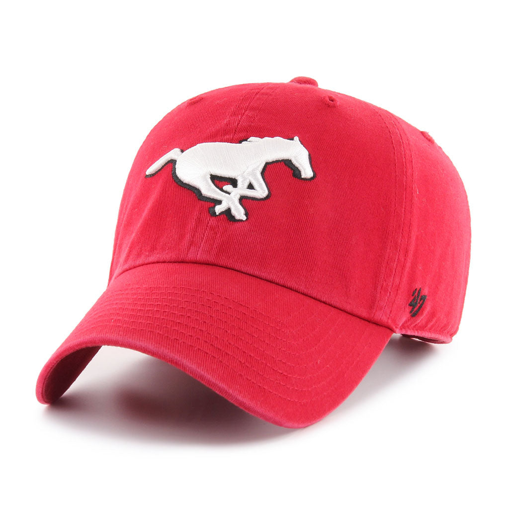 Casquette ajustable de nettoyage rouge des Stampeders de Calgary CFL 47 Brand pour hommes