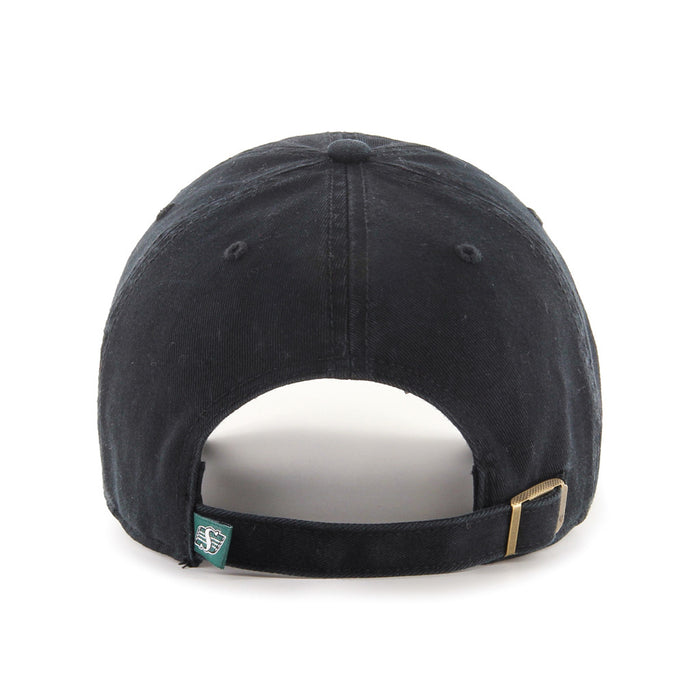 Saskatchewan Rough Riders CFL 47 Brand Men's Black Clean up Adjustable Hat