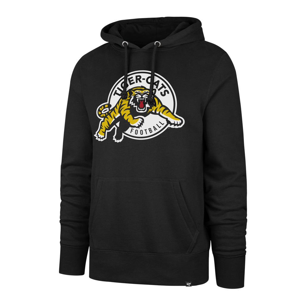 Chandail à capuchon noir avec titre imprimé des Tiger-Cats de Hamilton CFL 47 Brand pour hommes