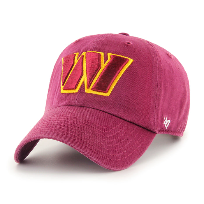 Washington Commanders NFL 47 Brand Men's Burgundy Clean up Adjustable Hat