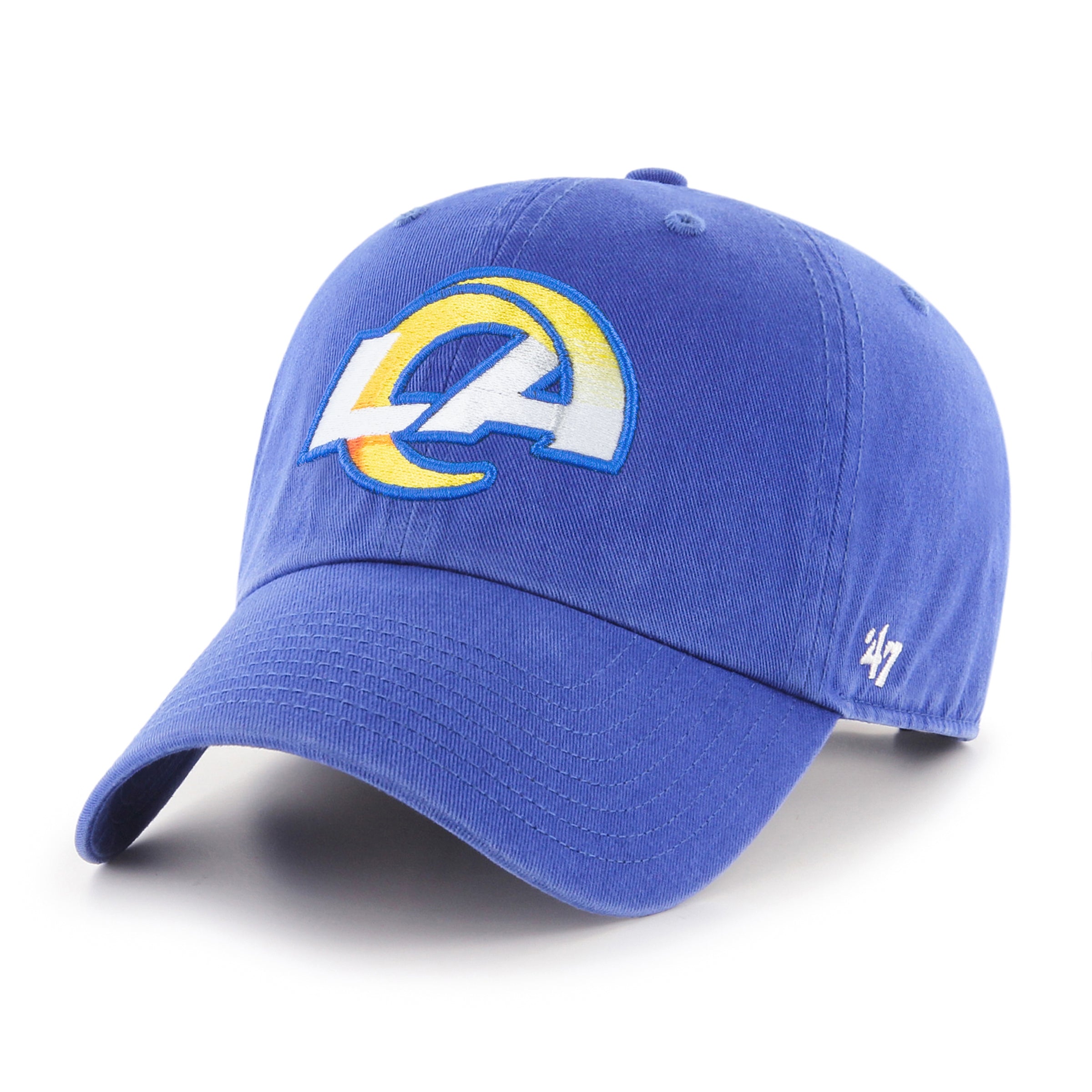 Los Angeles Rams NFL 47 Brand Casquette ajustable Royal Clean up pour hommes