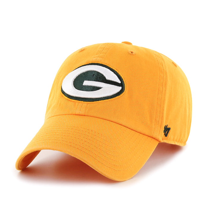 Green Bay Packers NFL 47 Brand Men's Yellow Alternate Clean up Adjustable Hat