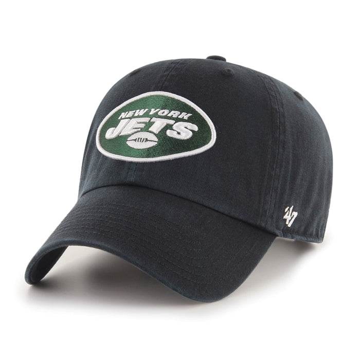 New York Jets NFL 47 Brand Men's Black Alternate Clean up Adjustable Hat