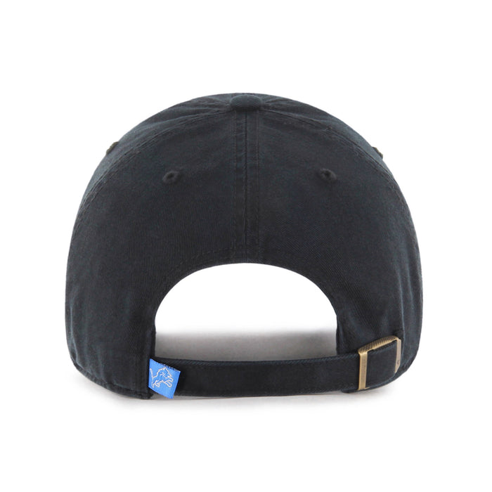 Detroit Lions NFL 47 Brand Men's Black Alternate Clean up Adjustable Hat