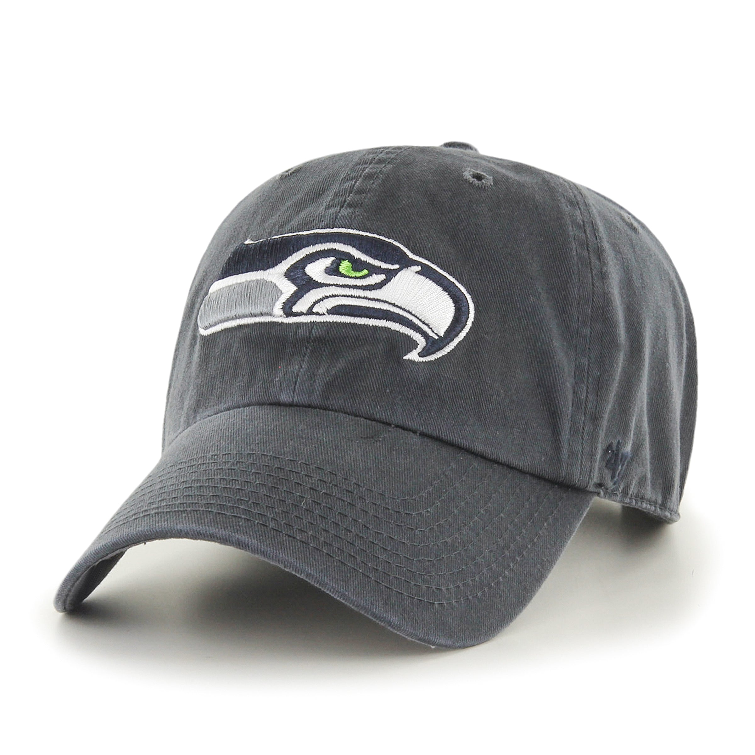 Seattle Seahawks NFL 47 Brand Men's Grey Alternate Clean up Adjustable Hat