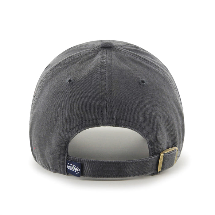 Seattle Seahawks NFL 47 Brand Men's Grey Alternate Clean up Adjustable Hat