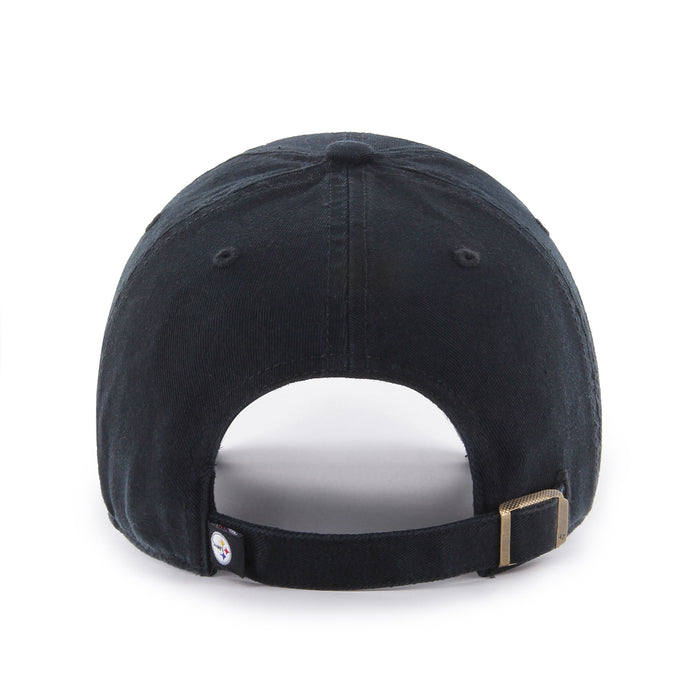 Pittsburgh Steelers NFL 47 Brand Men's Black Clean up Adjustable Hat