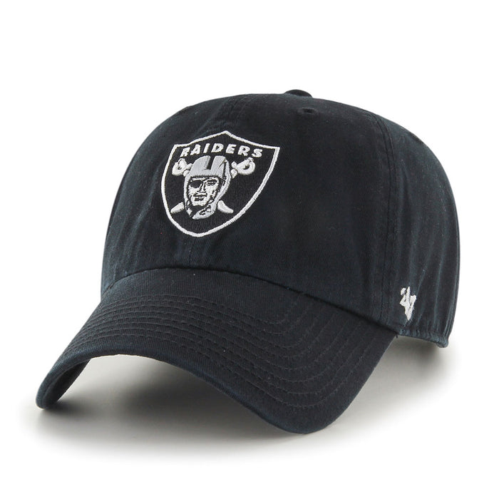 Las Vegas Raiders NFL 47 Brand Men's Black Clean up Adjustable Hat