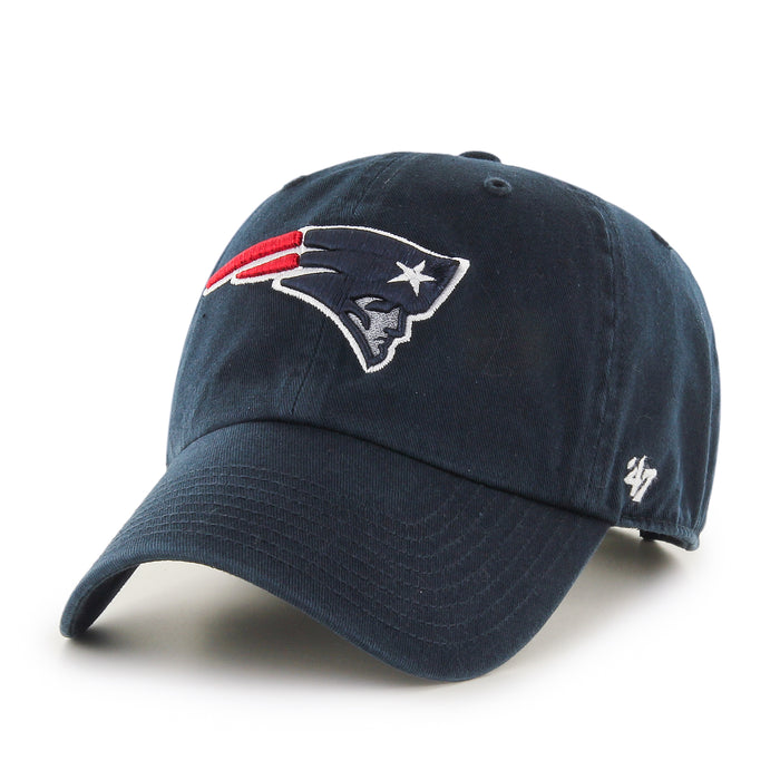 New England Patriots NFL 47 Brand Men's Navy Clean up Adjustable Hat