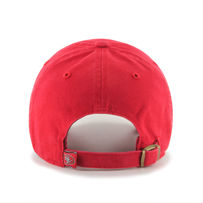 San Francisco 49ers NFL 47 Brand Men's Red Clean up Adjustable Hat