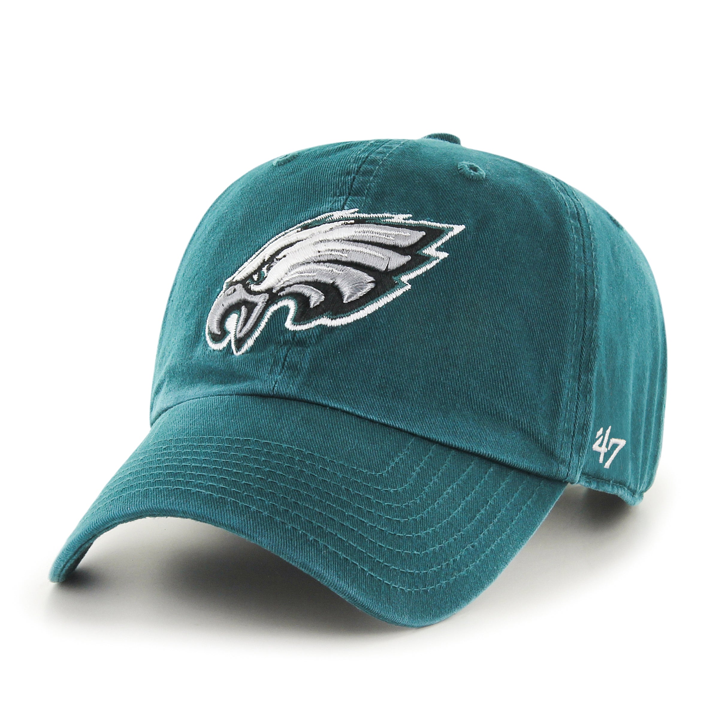 Philadelphia Eagles NFL 47 Brand Men's Midnight Green Clean up Adjustable Hat