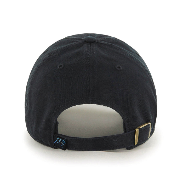 Carolina Panthers NFL 47 Brand Men's Black Clean up Adjustable Hat