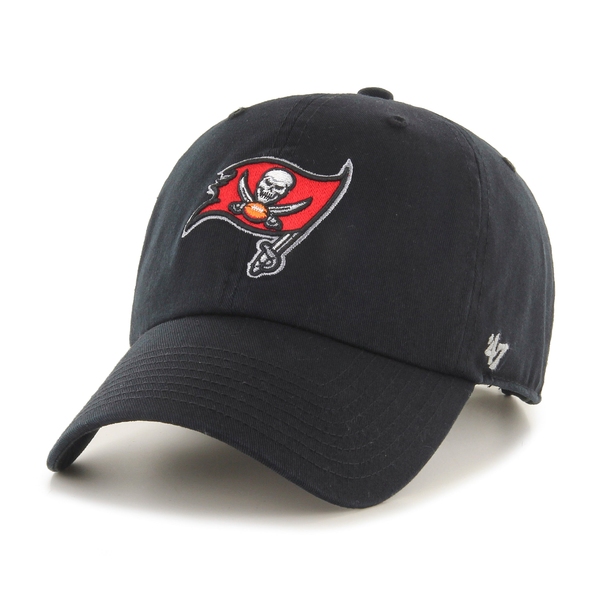 Tampa Bay Buccaneers NFL 47 Brand Men's Black Clean up Adjustable Hat