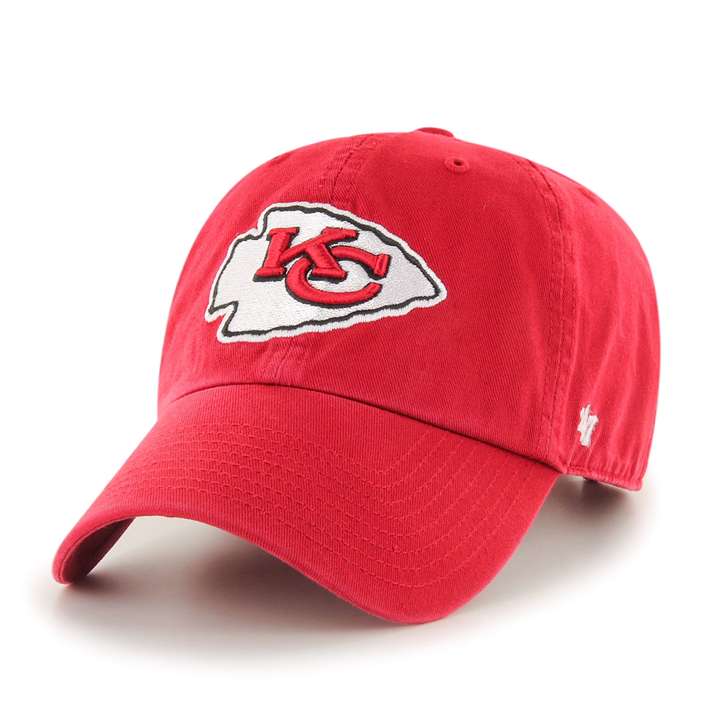 Casquette réglable de nettoyage rouge NFL 47 Brand Kansas City Chiefs pour hommes