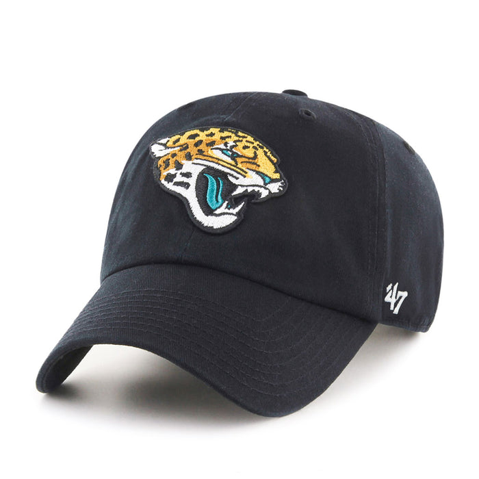 Jacksonville Jaguars NFL 47 Brand Men's Black Clean up Adjustable Hat