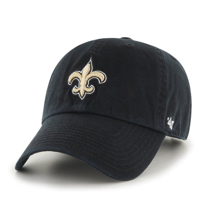 New Orleans Saints NFL 47 Brand Men's Black Clean up Adjustable Hat