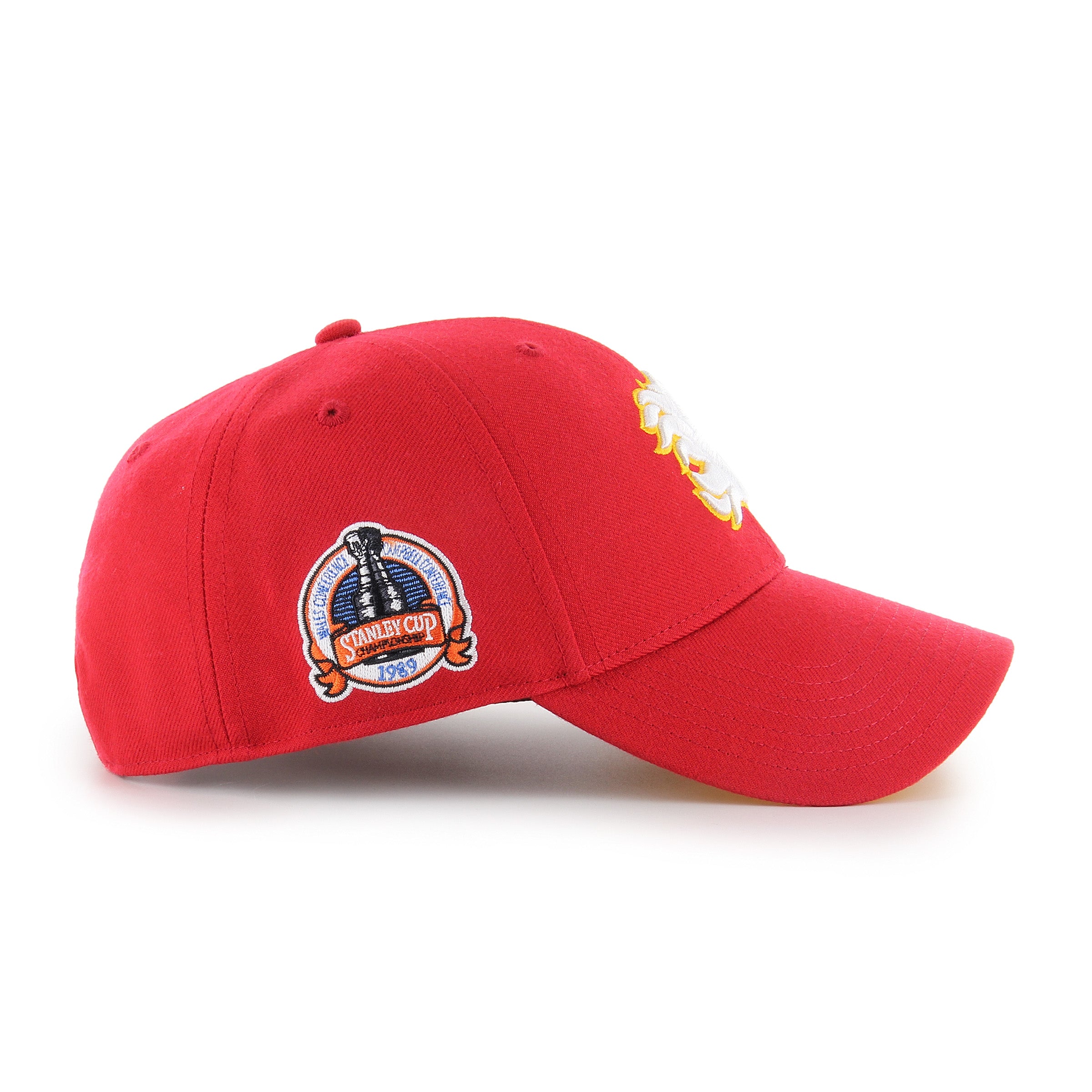 Calgary Flames NHL 47 Brand Men's Red 1989 Stanley Cup Championship MVP Sure Shot Snapback