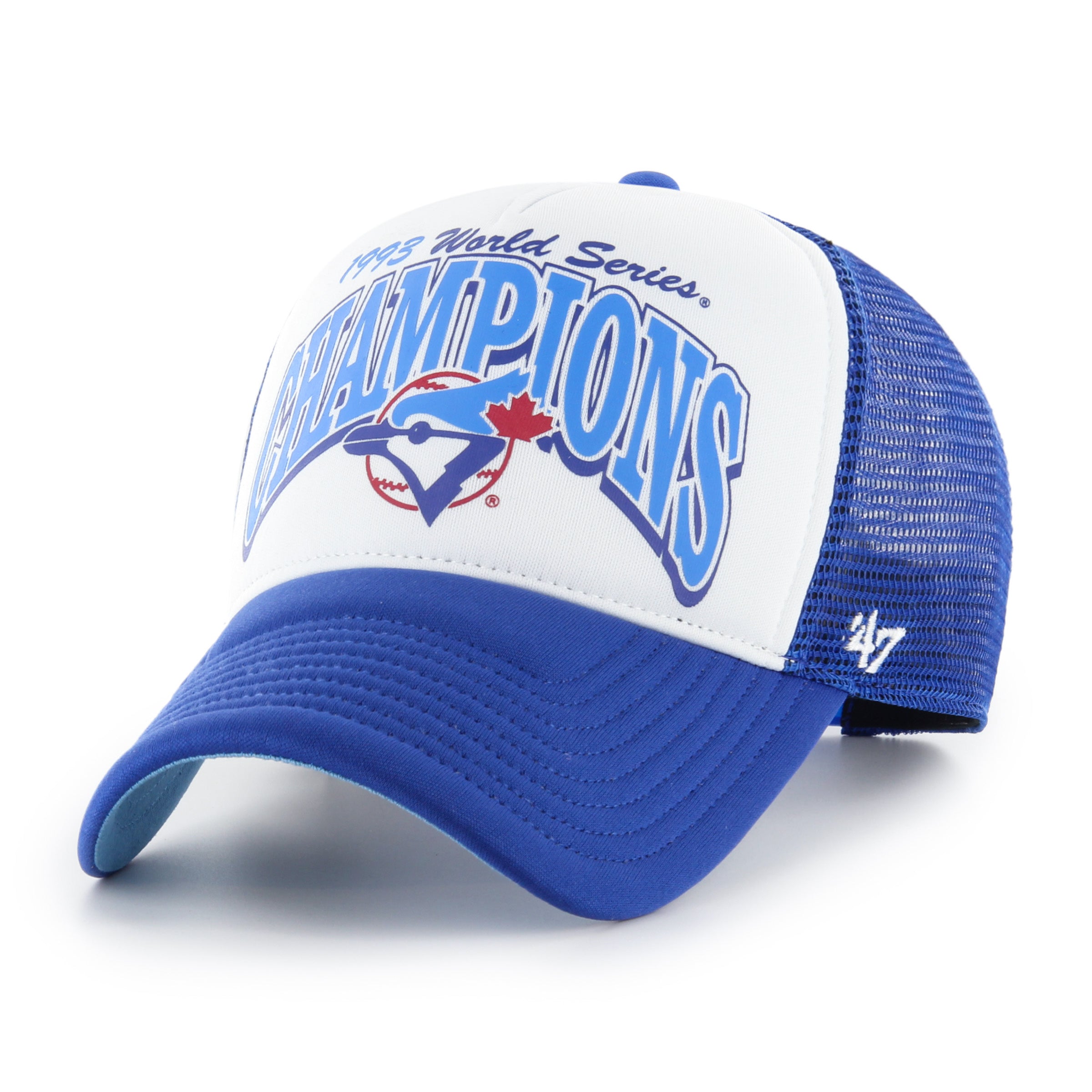 Toronto Blue Jays MLB 47 Brand Men's Royal 1993 World Series Offside Foam Trucker Snapback