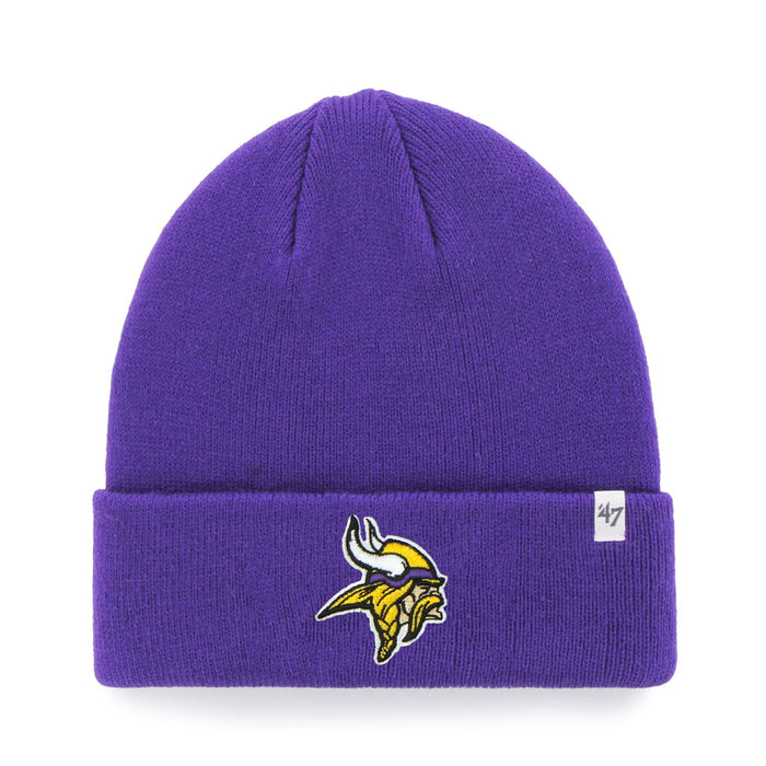 Minnesota Vikings NFL 47 Brand Men's Purple Raised Cuff Knit Hat