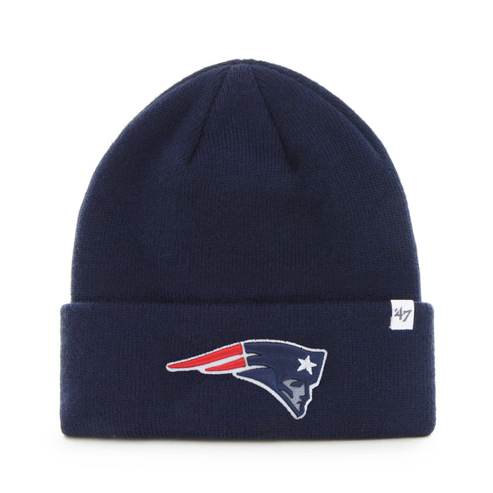 New England Patriots NFL 47 Brand Men's Navy Raised Cuff Knit Hat