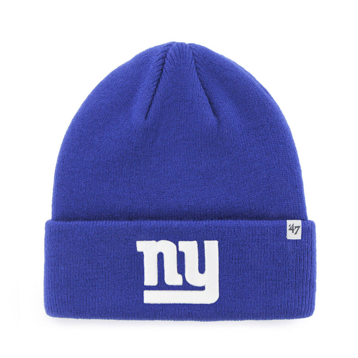 New York Giants NFL 47 Brand Men's Royal Raised Cuff Knit Hat