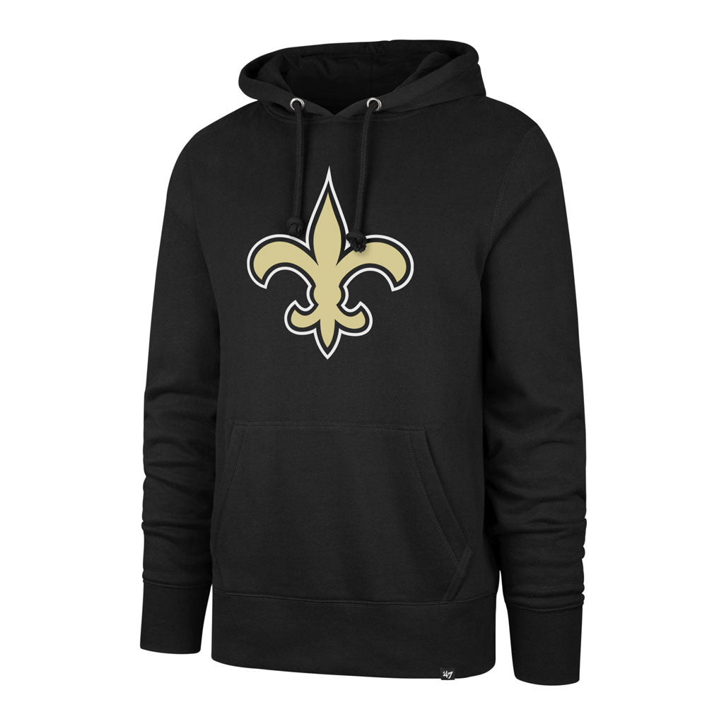 New Orleans Saints NFL 47 Brand Men's Black Imprint Headline Pullover Hoodie