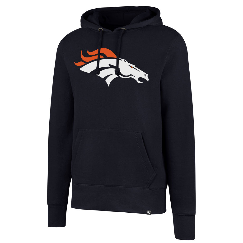 Denver Broncos NFL 47 Brand Sweat à capuche noir avec titre imprimé pour hommes