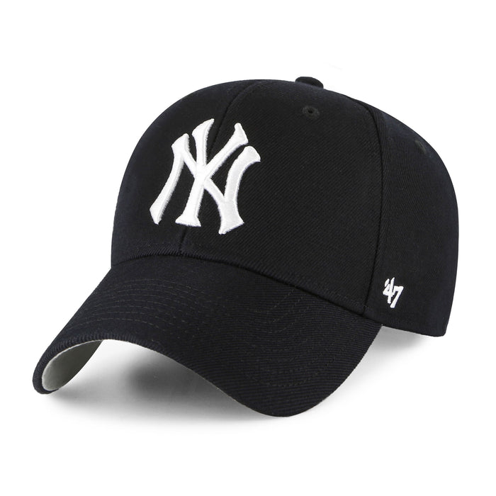 New York Yankees MLB 47 Brand Men's Black MVP Adjustable Hat