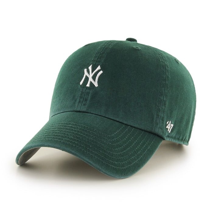 New York Yankees MLB 47 Brand Men's Dark Green Base Runner Clean Up Adjustable Hat