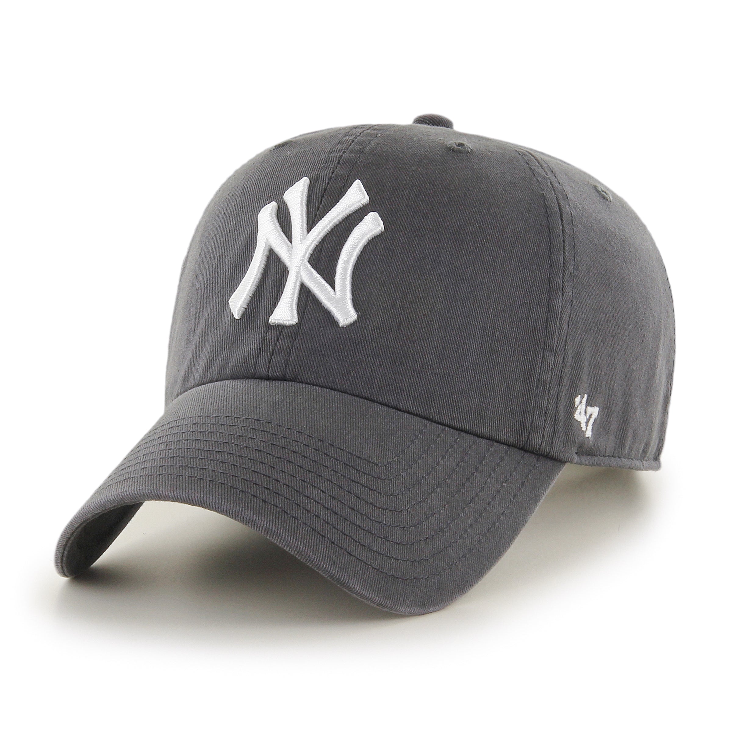 New York Yankees MLB 47 Brand Men's Grey Vintage Clean Up Adjustable Hat