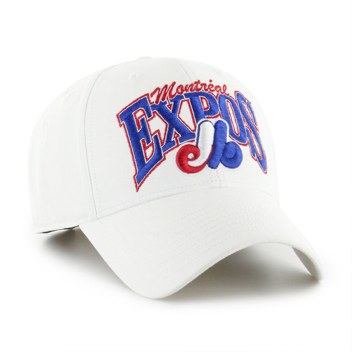 Montreal Expos MLB 47 Brand Men's White Keystone MVP Adjustable Hat