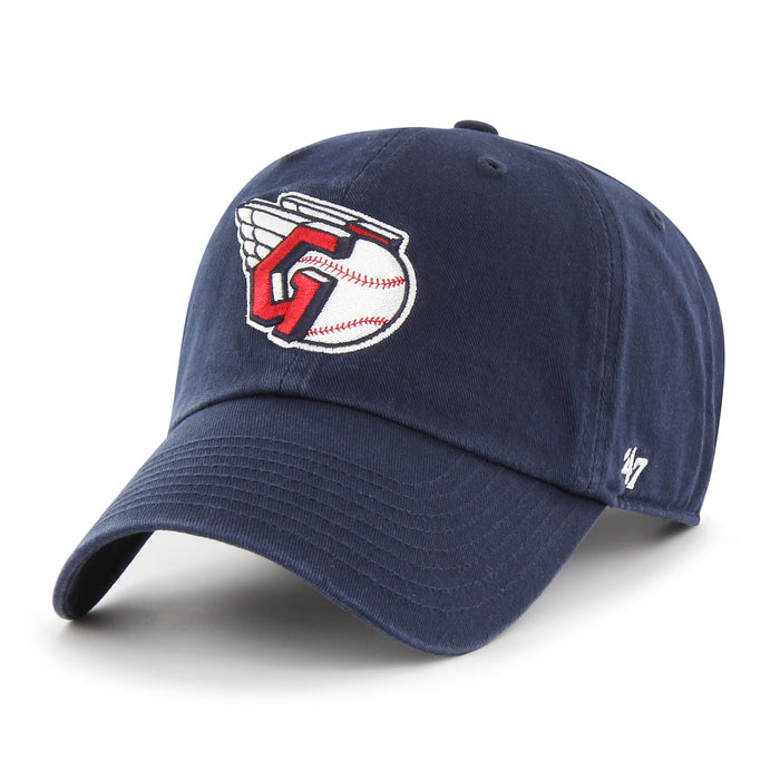 Cleveland Guardians MLB 47 Brand Men's Navy Vintage Clean Up Adjustable Hat