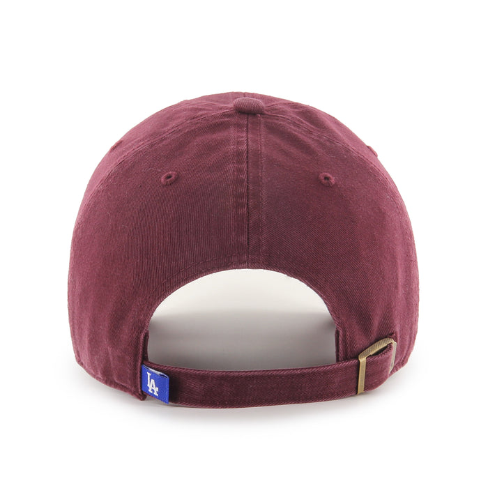 Los Angeles Dodgers MLB 47 Brand Men's Dark Maroon Clean Up Adjustable Hat
