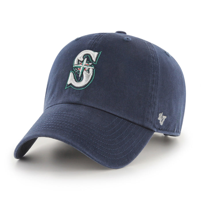 Seattle Mariners MLB 47 Brand Men's Navy Blue Clean Up Adjustable Hat