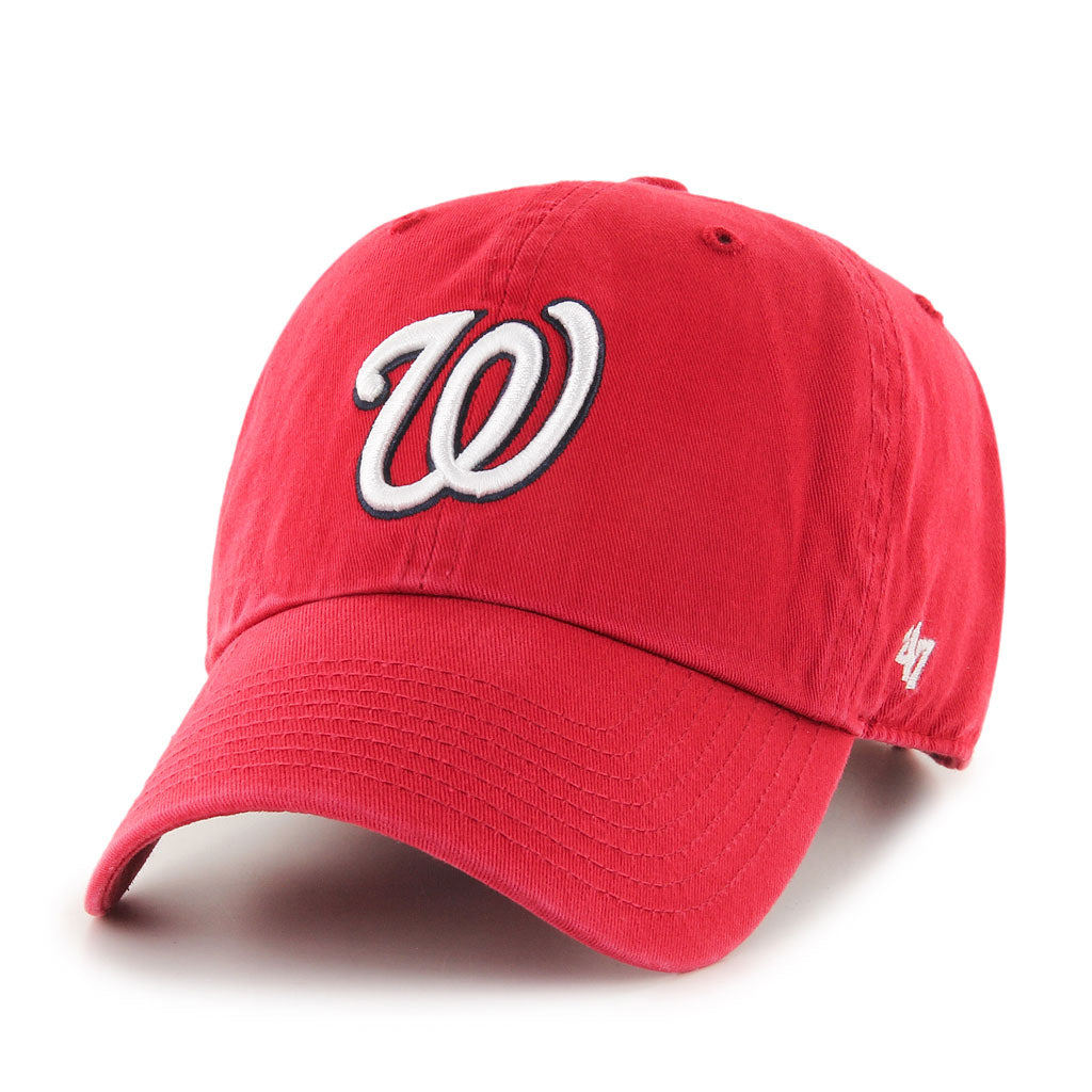 Casquette ajustable rouge Clean Up des Nationals de Washington MLB 47 Brand pour hommes