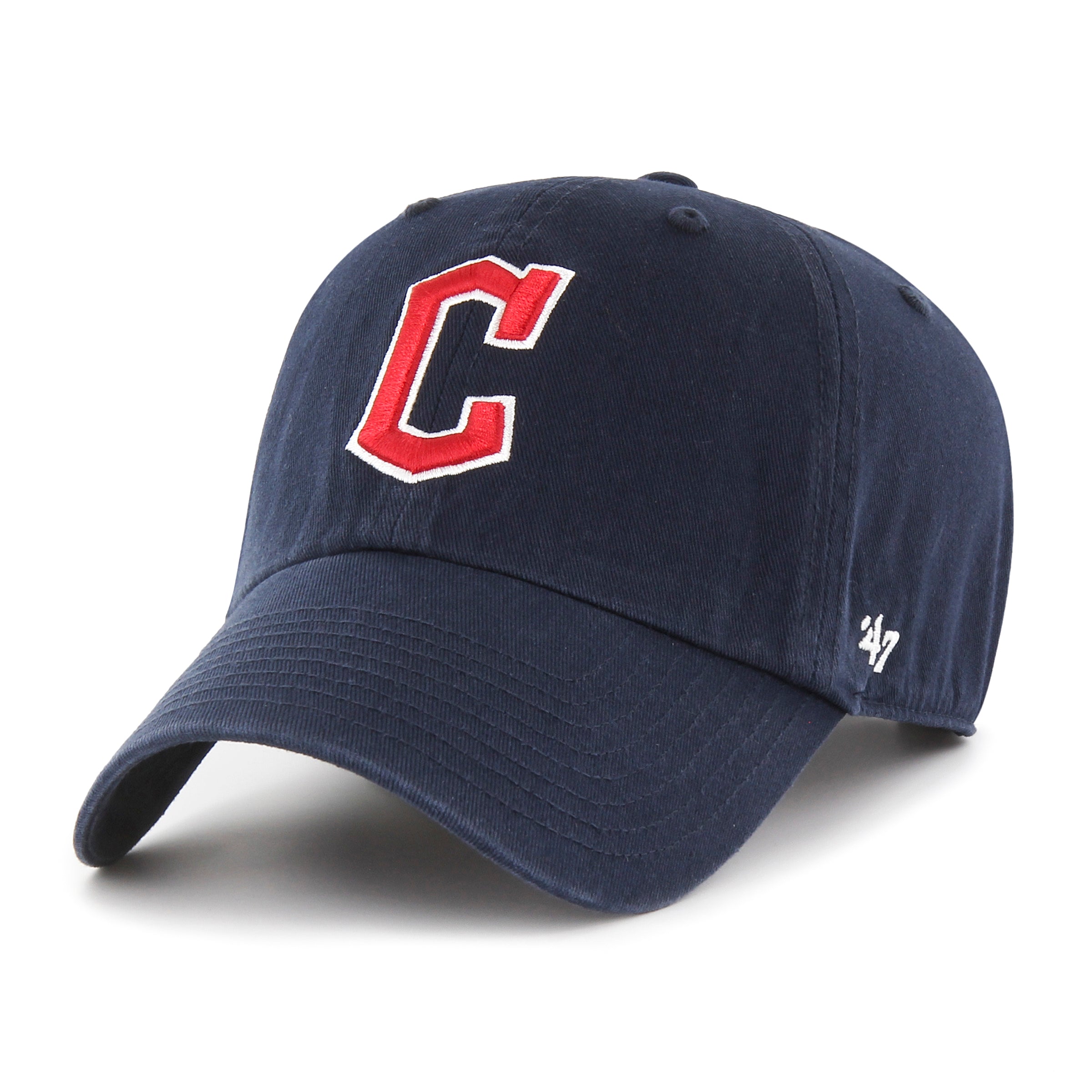 Casquette réglable bleu marine Clean Up des Cleveland Guardians MLB 47 Brand pour hommes