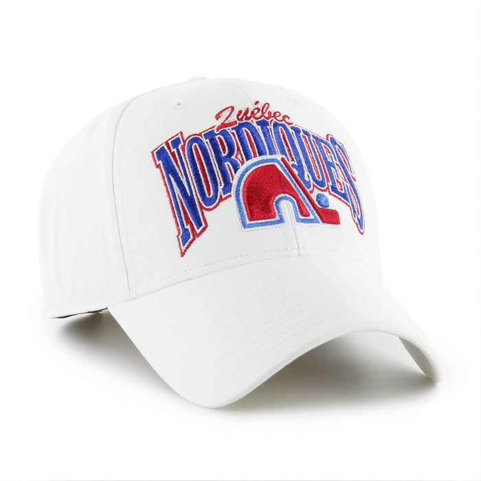 Quebec Nordiques NHL 47 Brand Men's White Keystone MVP Adjustable Hat