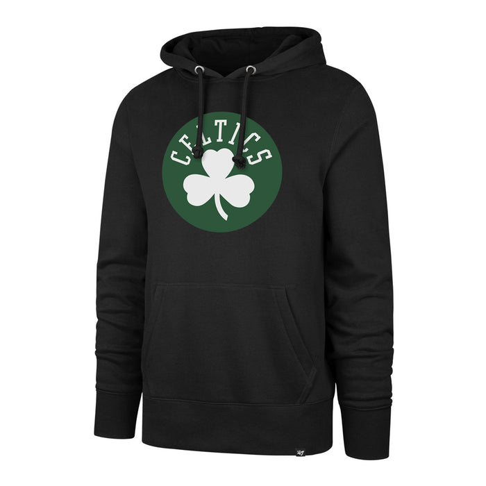 Boston Celtics NBA 47 Brand Men's Black Imprint Headline Pullover Hoodie