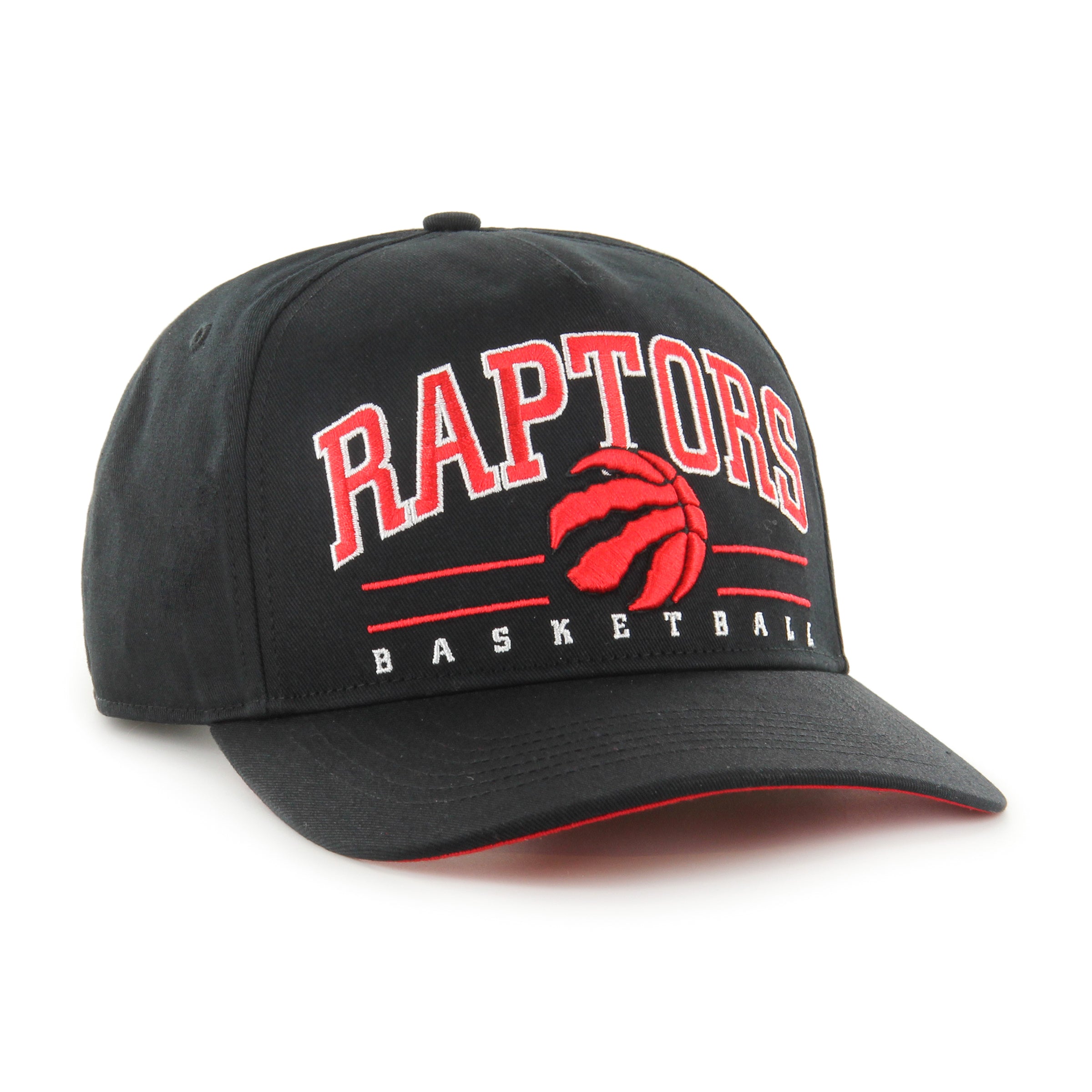 Toronto Raptors NBA 47 Brand Men's Black Roscoe Hitch Adjustable Hat