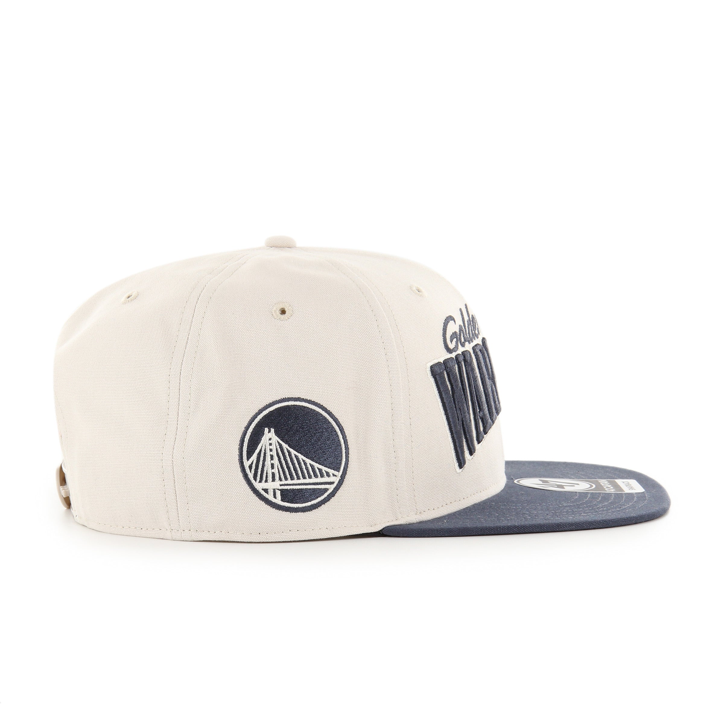 Golden State Warriors NBA 47 Brand Chandler Captain Snapback beige pour hommes